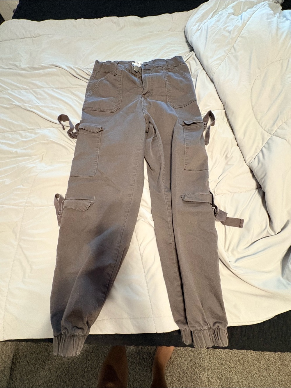 Utility Cargo Joggers in Slate Gray